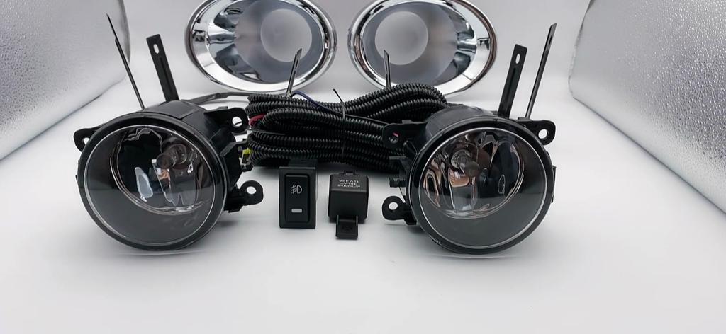 1 set Fog Lights Headlight For Nissan Patrol Y61 2005 2006 2007 2008 2009 Fog lights Car Fog Lamp Kit With Harness Bulb Switch