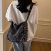 Denim Bag Large Capacity Student School Bag Women's Crossbody Shoulder Bag
