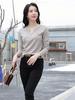 Women's 3XL Spring and Autumn Tops New Embroidered Button V-neck German Velvet All-match Fashion Long-sleeved T-shirt
