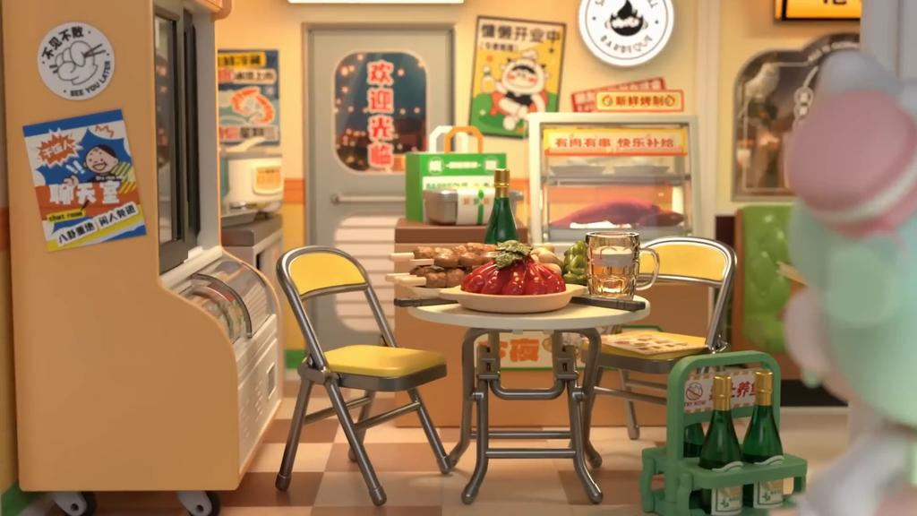 ROBOTIME Rolife 3D Puzzle Super Creator Night Out Stall DIY Miniature House (DW022) | 1:24 Scale
