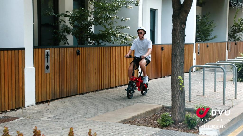 DYU A5 Convenient Folding Electric Bike 48V7.5AH Battery 350W Motor 14 Inch Road Tires City Commute Electric Bicycle With TowSeat