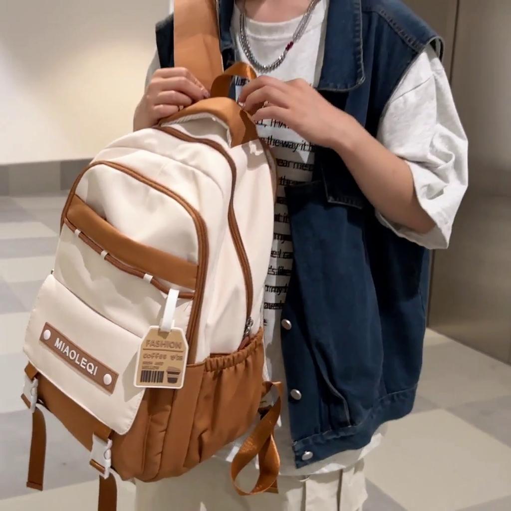 Students Third To Sixth Grade Schoolbag Women's Large Capacity Backpack College Style Backpack for Middle School Students
