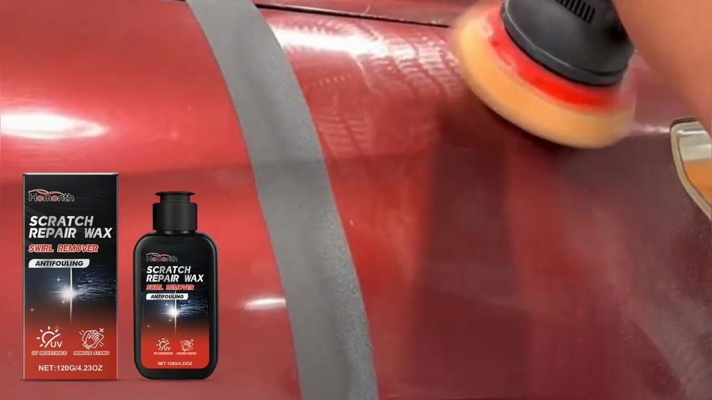 Homonth Car Scratch Repair Wax 120g Car Wax Polish  Long Lasting Protection Easy To Apply Removes Scratches Oxidation Vehicle Paint