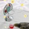 1 Set Bird Toy Round Base with Bell Ball Pet Bird Parrot Basketball Game Toy Pet Supplies