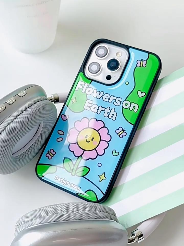 iPhone Case Resin Anti-drop Wear-resistant Suitable for HUAWEI Mate60pro Cute Small Flower