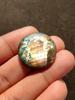Round Shape Multi Purple Fire Natural Labradorite Loose Cabochon Gemstone, 38.15 Carat, 21x5 MM Size.