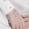 Bamoer 925 Sterling Silver Nádherné jiskřivé křišťálové korálky se sněhovou vločkou pro dámské jemné šperky