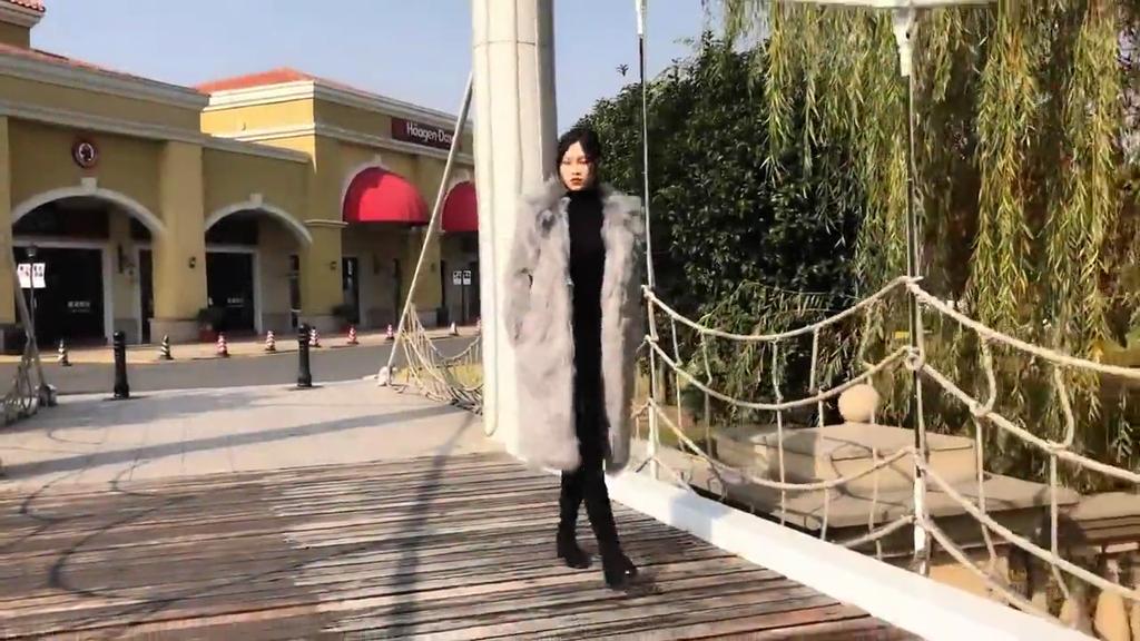 Autumn and Winter New Imitation Fox Fur Coat Mid-length Fur Coat Women's Loose Fashionable Warm Coat