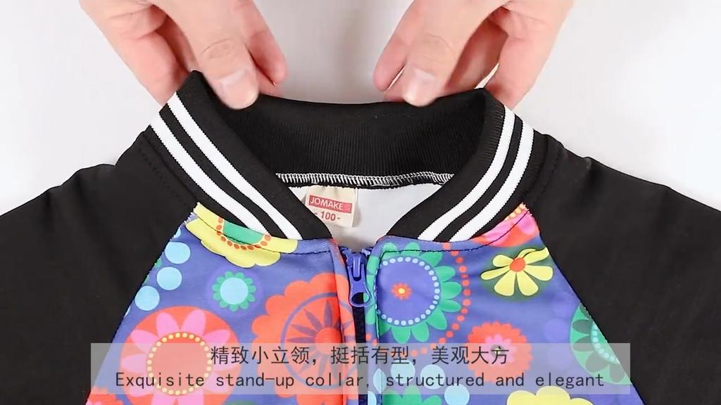 Jarní a podzimní Muži a dívky Módní Roztomilý potisk Barva Collision Bunda Dětská Splicing Jacket Baby Cardigan