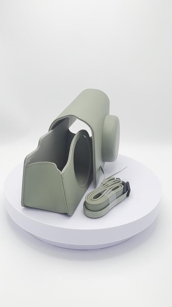 [Film Lab] Instax Wide 400 PU Leather Camera Case Soft Protective Case with Strap CAA62