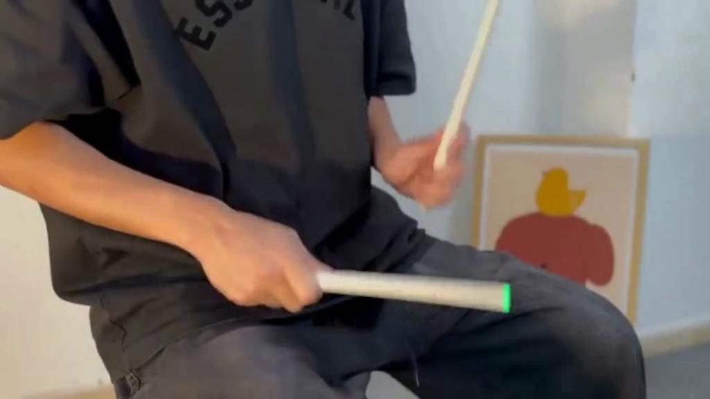 Portable Somatosensory Drum Kit Intelligent Virtual Air Electronic Drums Drumsticks Toys Beginner Children Musical Instrument Adults Kids Gift