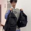 Herren Rucksack mit großem Fassungsvermögen Damen Rucksack einfarbig Studenten Schultasche