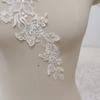 1 Pair Handmade Sewing Decoration Wedding Dress Patch DIY White Lace Collar Lace Fabric Patches