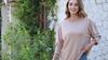 Women's Solid Color Crew Neck Blouse Three Quarter Sleeve Loose Fit Work Top