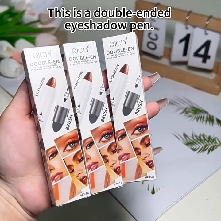 Multi-color Eyeshadow Stick Eyeshadow Pen Waterproof and Sweat-proof Pearlescent Eyeshadow Does Not Smudge.