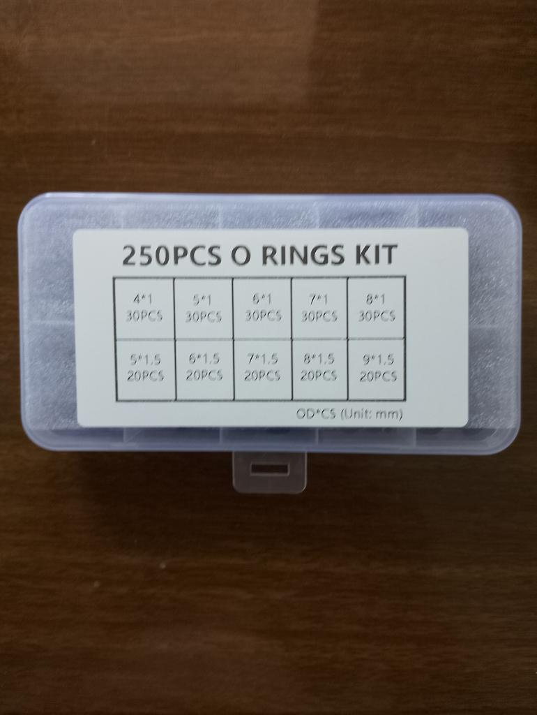 Купить 250Pcs 10 Размеры Универсальный NBR Уплотнительное кольцо ...