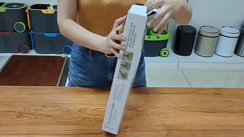 Clean Mop Brush Scrubber ტელესკოპური საწმენდი საფენი აბაზანის ღრუბლები შუშის პოლონური სახელურით