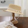 Straw Sun Hat With Wide Brim For Summer Beach Vacation Sun Protection