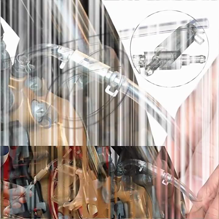 Universal Motorcycle Hydraulic Brake Bleeder Tube for Deflating and Draining Oil