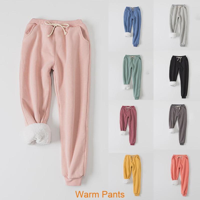 Womens Warm Sweat Pants With Ultra Soft Sherpa Lined Faux Fleece For Cold Weather