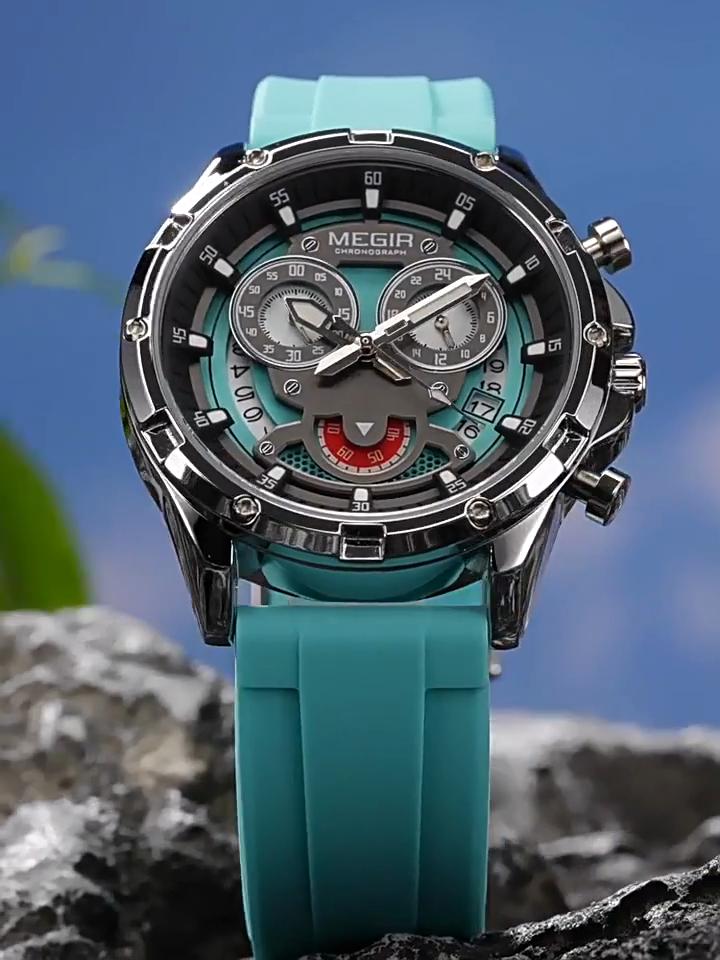 Luxury Watches for Men Multifunction Sports Quartz Wristwatch Chronograph Waterproof Luminous Male Clock Date
