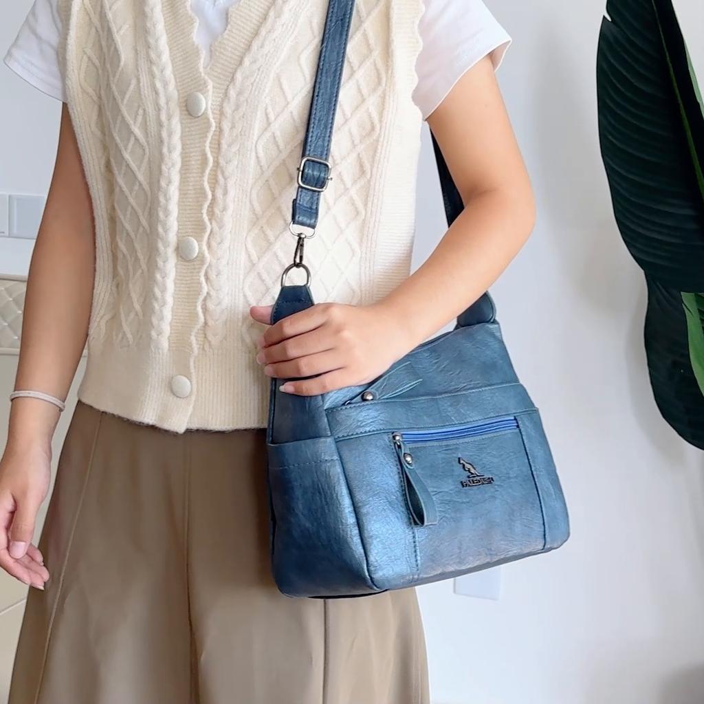Dámská taška Crossbody kabelka pro matku středního věku Taška do podpaží Velkokapacitní taška přes rameno