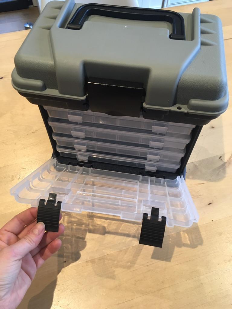 DKaony Scatola per Attrezzatura da Pesca in EVA Addensata, Scatola per Attrezzatura da Pesca Impermeabile Portatile 5 Pezzi per Accessori da Viaggio