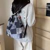 Women's Light Check Bag Large Capacity Shoulder Hand Crossbody Bag