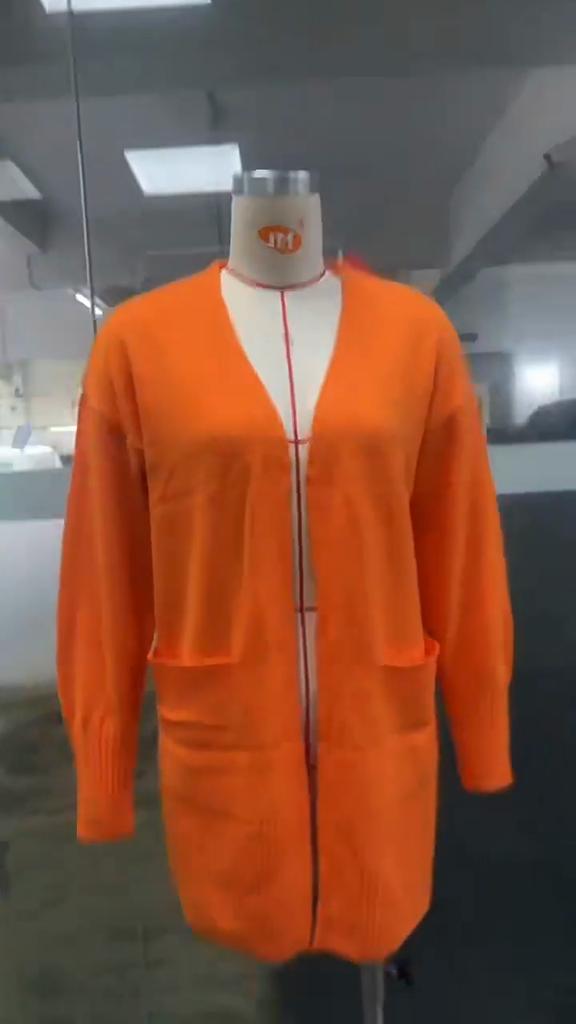 Women's New Autumn and Winter Loose Casual V-neck Sweater,cardigan