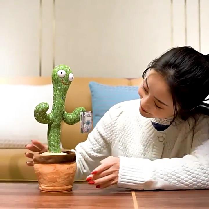 Popular Douyin, the Same Cactus Twists, Sings and Dances, Talking Children's Toys, Interactive Dolls