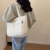Solid Color Handbag Large Capacity Women's Tote Bag Commuter Shoulder Bag