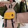 Three-Piece Backpack Set Color Contrast Large Capacity Student Schoolbag Women Backpack with Pen Bag