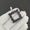 Amethyst Gemstone Silver Pendant in 925 Sterling Silver- Handmade Design, Everyday Wear Jewelry, Unique Pendant Anniversary Gift