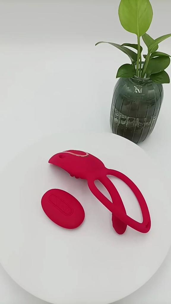 Wearable Panty Vibrator Adult Sex Toy Wireless Control Vibrating Penis Ring with Lace Strap Clitoral Stimulator for Women Couple