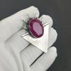 Kashmir Ruby Gemstone Silver Pendant in 925 Sterling Silver- Handmade Design, Everyday Wear Jewelry, Unique Pendant Gift For Her