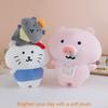 Grey Wolf Hello Kitty Pig Plush Toy Cute Cartoon Stuffed Animal For Kids And Adults