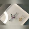 Umcho Natural Black Spinel Ruby Gemstone Butterfly Ring