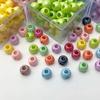 5pcs/bag Big Holes Acrylic Beads Round Loose Spacer Beads For DIY Bracelet Necklace Keychain Jewelry Making