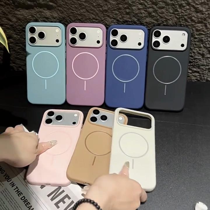 Magnetic Matte TPU Phone Case for MagSafe iPhone Air 17 17E 16 15 Plus 14 13 12 11 Pro Max X XS XR 16E Anti-Drop shockproof Slim Fit Protective Cover
