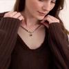 Gold Sunflower Tiger's Eye Stone Necklace Women's Light Luxury Premium Double Layer Stacked Sweater Chain Vintage Maillard Accessories