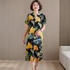 Plus Size Summer Long Dresses for Women Clothes Elegant Short Sleeve Loose V-Neck Women's Summer Dress