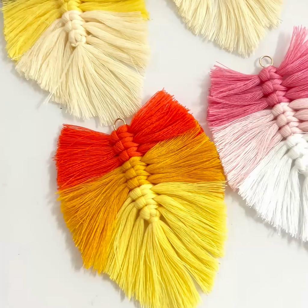 Tassel Woven Pendant Charm for DIY Bag Keychain Accessories