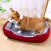 Cat Bed Dog Beds Pet Kennel Square Plush Calming Bed Cushions for Medium Small Dog Pet Supplies Accessories