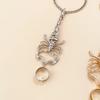 Retro and Trendy Single Metal Bracelet with Exaggerated Personality and Micro Inlaid Scorpion Three-dimensional Finger Bracelet for Women