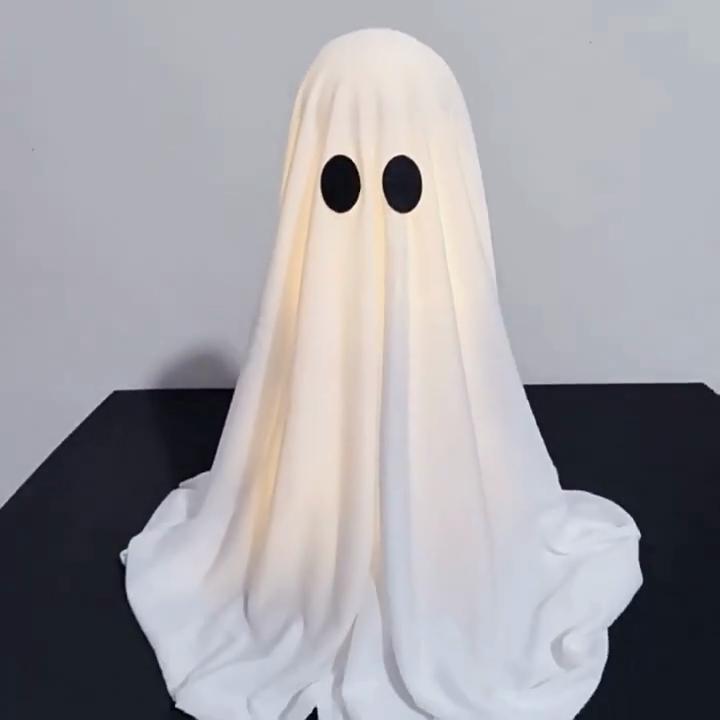 Light Up Halloween Ghost Decorations,  DIY Spooky Ghosts Crafts, Scary Ghost for Halloween Decor Indoor Home Mantel Shelf & Tabletop Decor