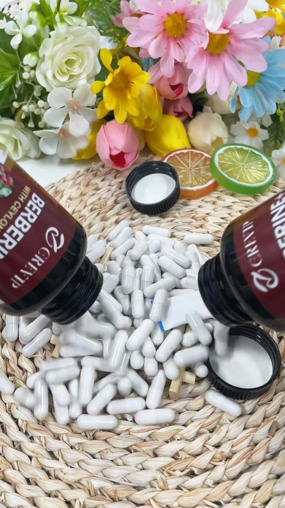 Berberine HCl + Ceylon Kaneel 1200mg - Lagere Bloedsuiker- & Cholesterolgehalt