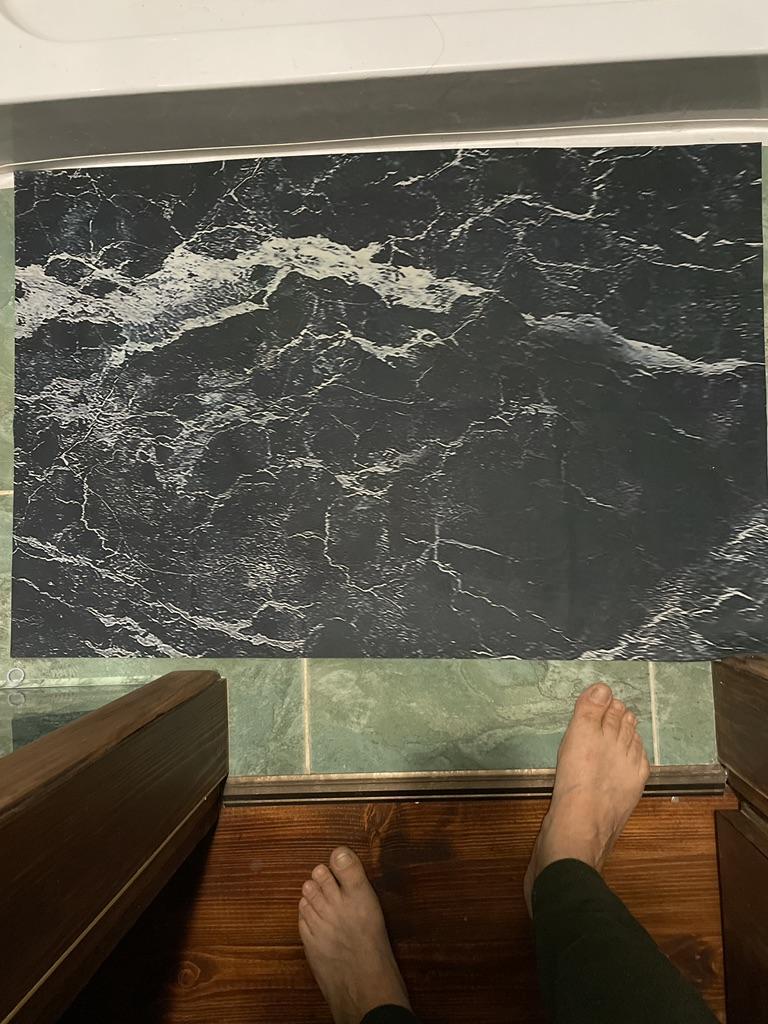 Tappetino in terra di diatomea per davanzale, lungo 20 x 290 cm, super