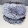 Fox Fur Hat Men's Winter Fur Mongolian Cap 100% Genuine Fox Fur Bomber Hats Warm Ear-protecting Ski Hat