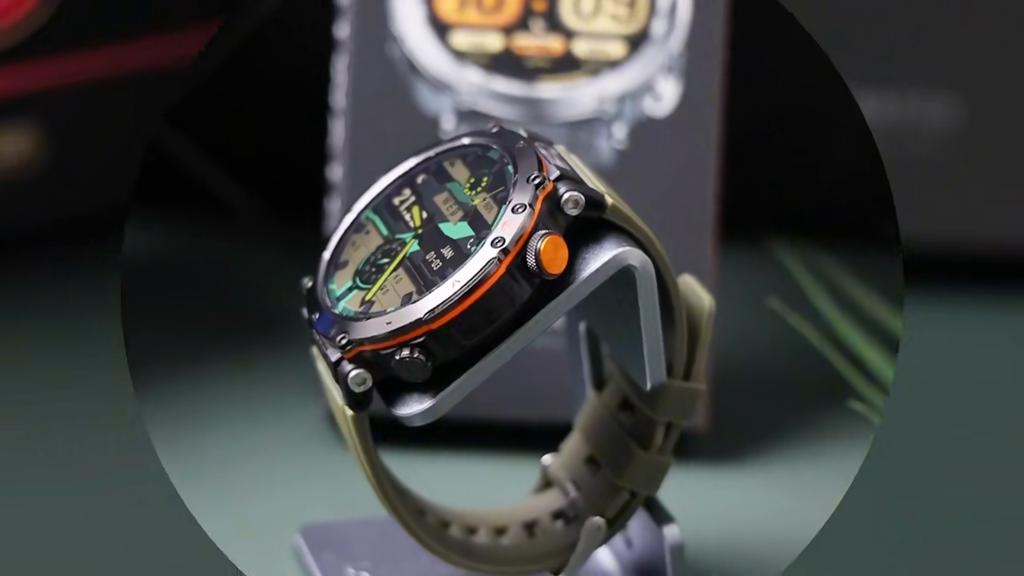 2025 New 5ATM Outdoor Smart Watch Men 600mAh LED Flashlight SmartWatch Compass Bluetooth Call Heart Rate IP 68 Sports Smartwatch