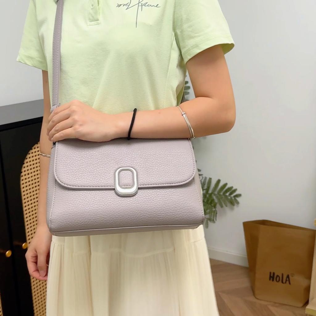 Sac Bandoulière en Cuir Souple pour Femmes Sac à Épaule Aisselle Grande Capacité Commuter Petit Sac Carré